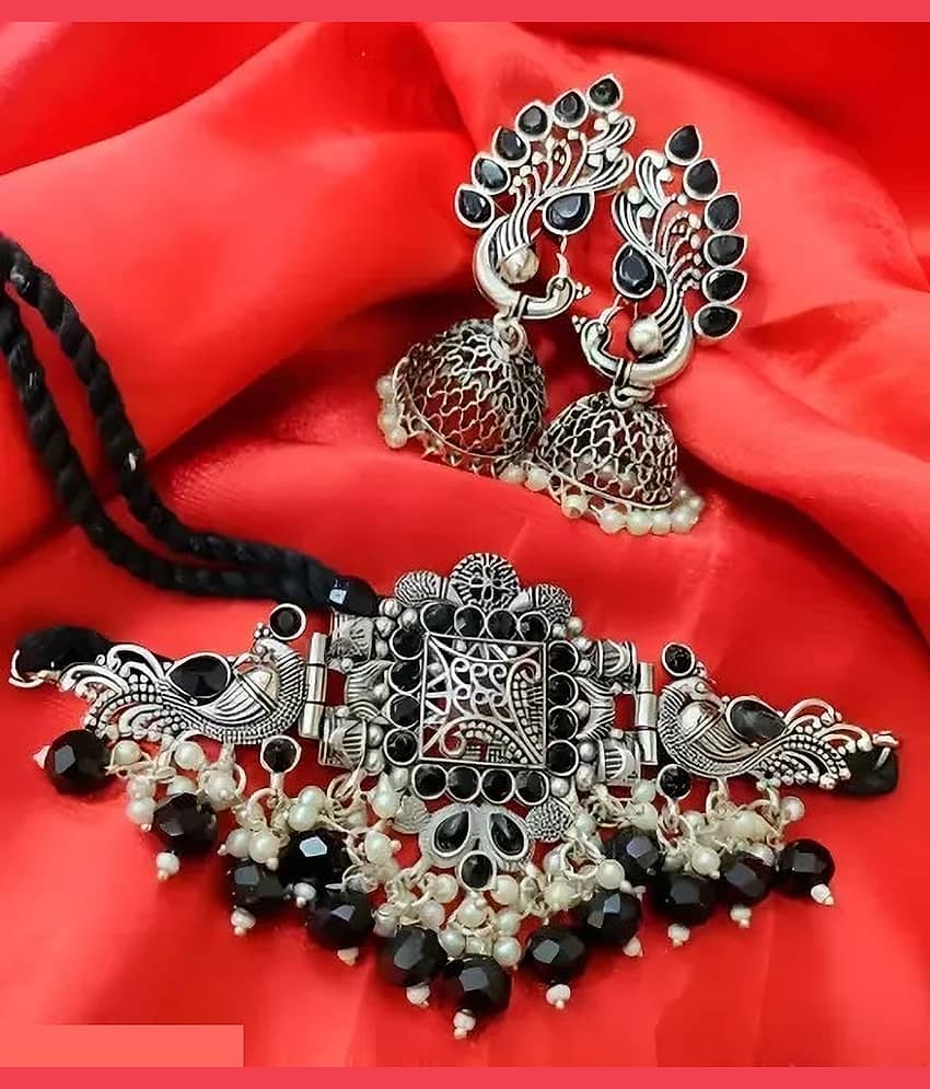 Samridhi DC Silver Alloy Necklace Set ( Pack of 1 ) view 2