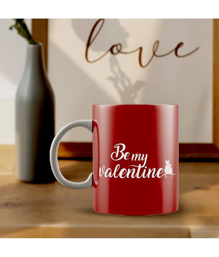 eCraftIndia White Ceramic Valentine Hamper view 2