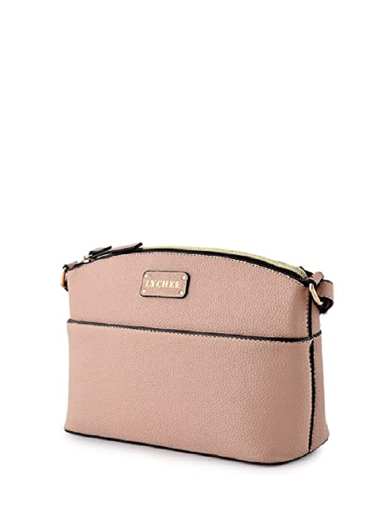 Lychee bags women Pu Pink sling Bag view 2