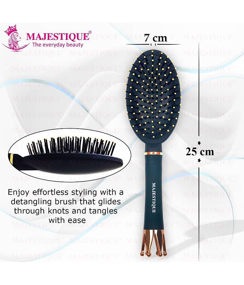 Majestique Crown Series Oval Shape Wet Brush Smoothing Detangling brush for Women and Men view 2