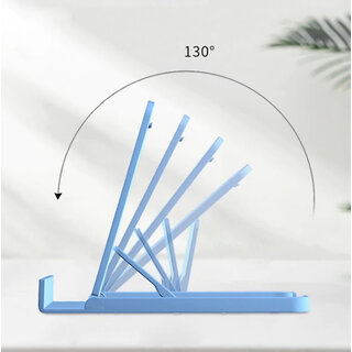 (Pack of 2) Universal Plastic Mini Foldable Mobile Phone Holder Desktop Table Stand-X1 Mobile Holder view 2