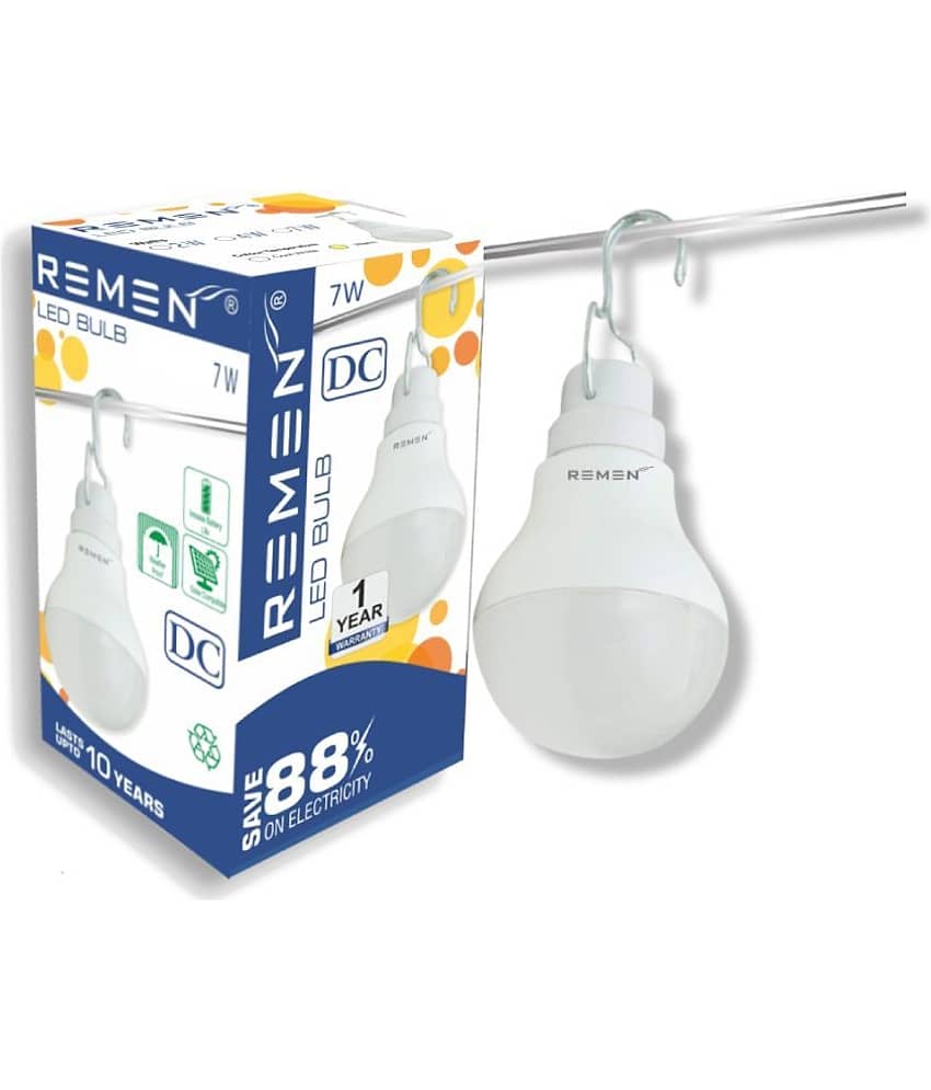 Remen Led Lites - 7W Cool Day Light LED Bulb ( Pack of 15 ) view 2