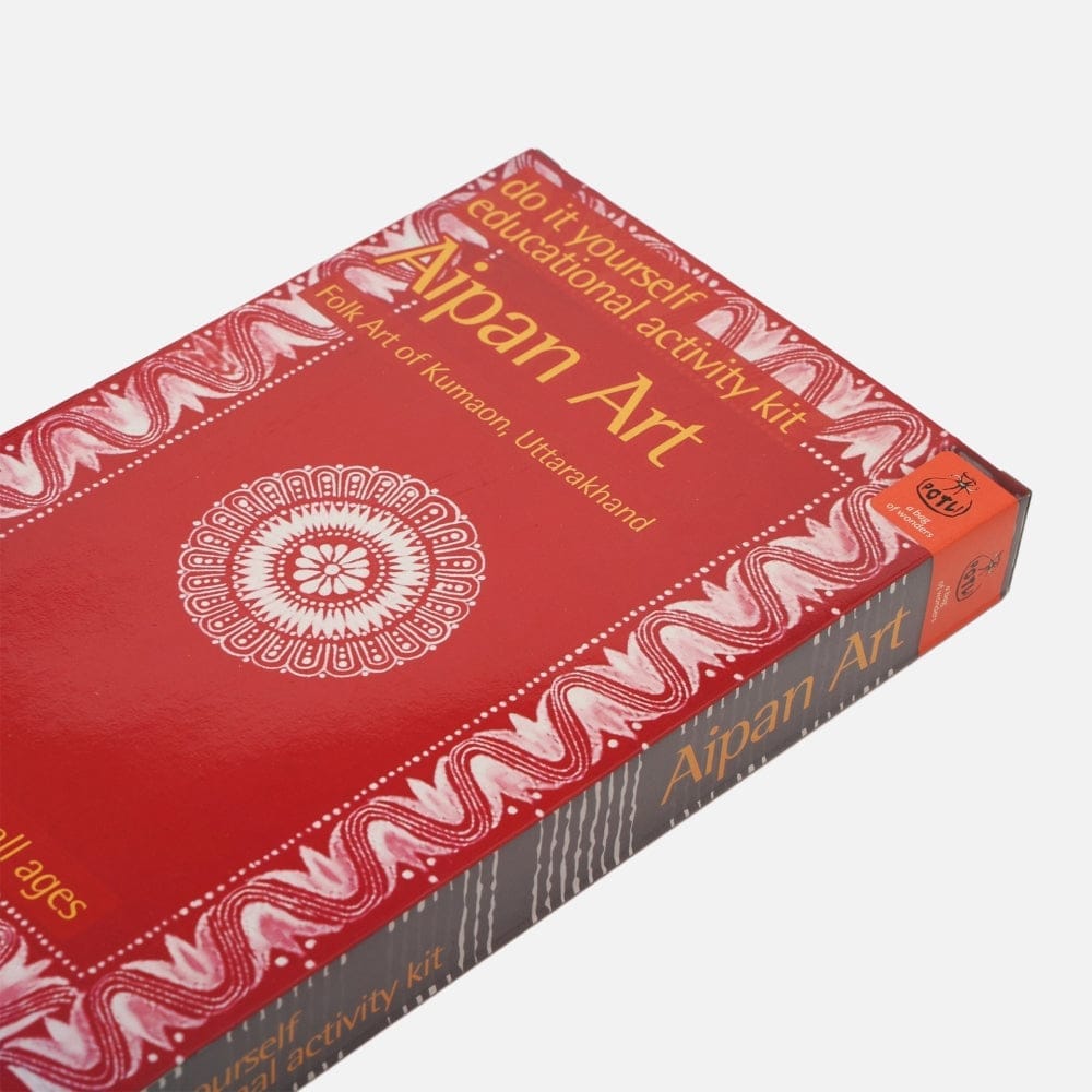 DIY Colouring Folk Art kit Aipan Painting view 2