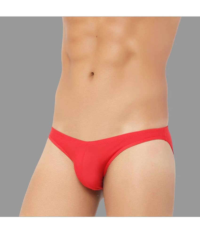 Bruchi Club Pack of 1 Modal Bikini For Men's ( Red ) view 2