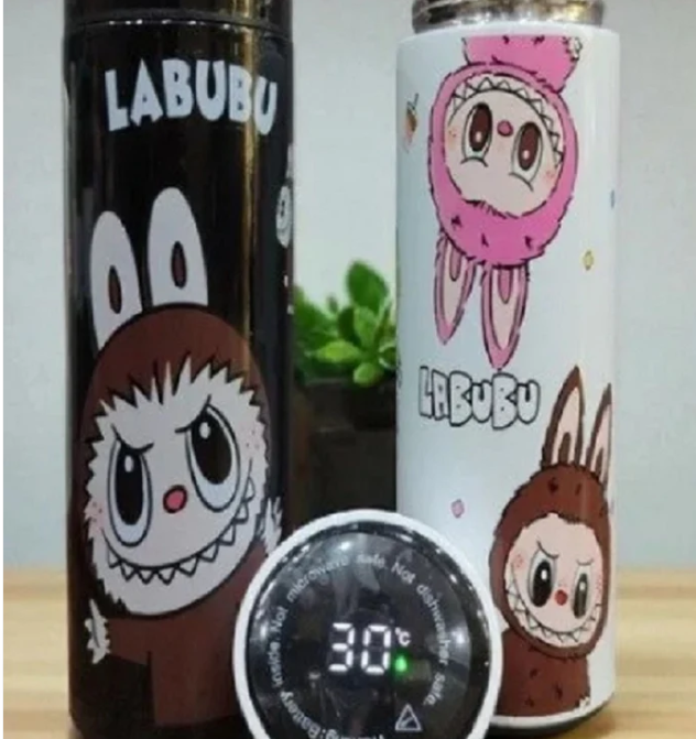 Labubu Water Bottle,Stainless Steel Bottle with Infuser and Strainer // Temperature Bottle ( Random Design-Pack of 1) view 2