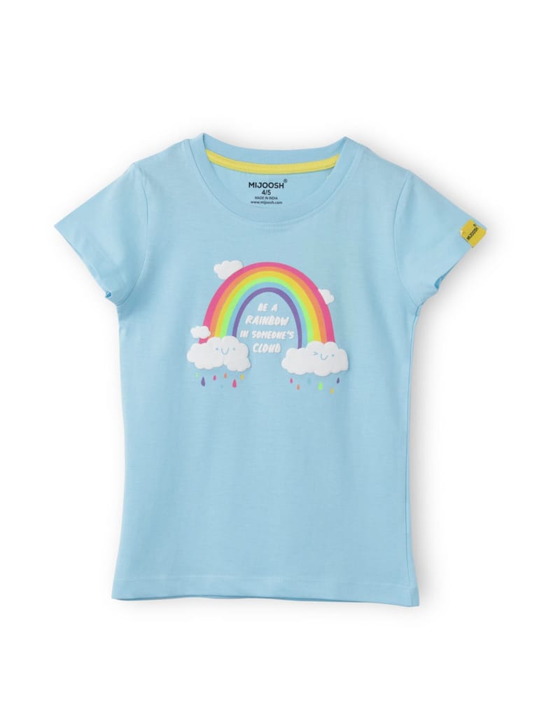 Girls T-Shirt Atomizer Blue / Bright Rose Pink, Soft Cotton, Ages 2-6 (2pcs pack) view 2