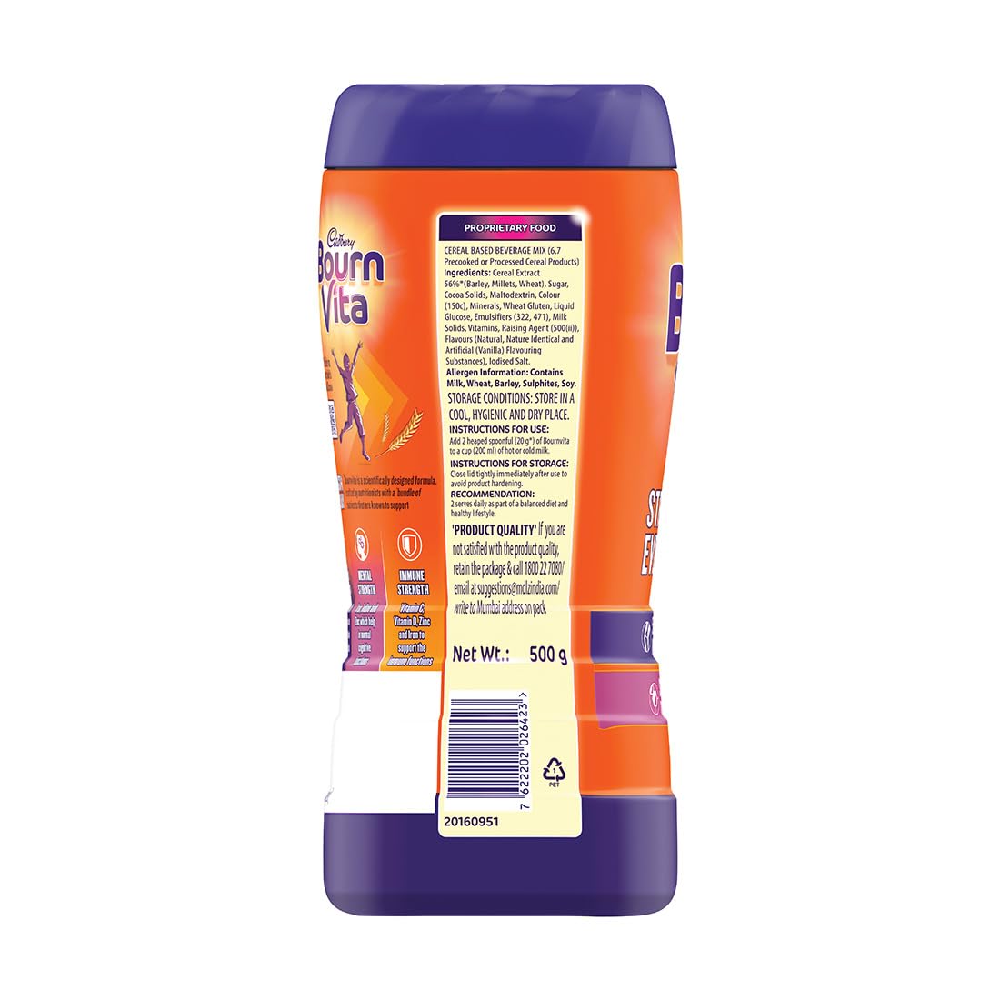 Cadbury Bourn Vita 500G view 2