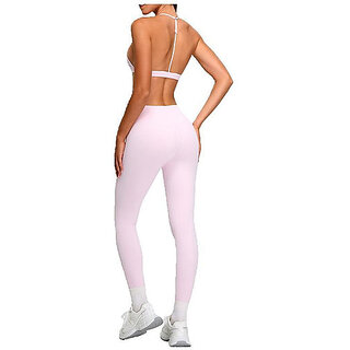 Sherox Ankle Length Western Wear Legging (Pink, Solid) view 2