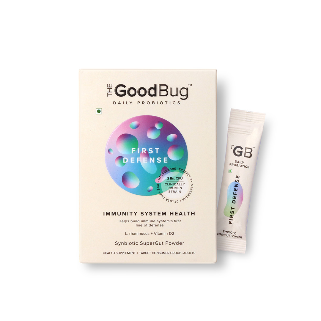 The Good Bug First Defense Synbiotic SuperGut Powder 4 Gms (Pack of 15 Sticks)
