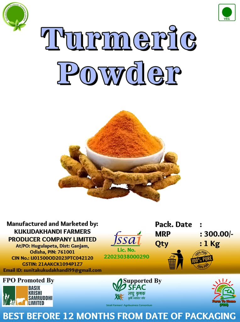 Organic Turmeric Powder 1 Kg view 2