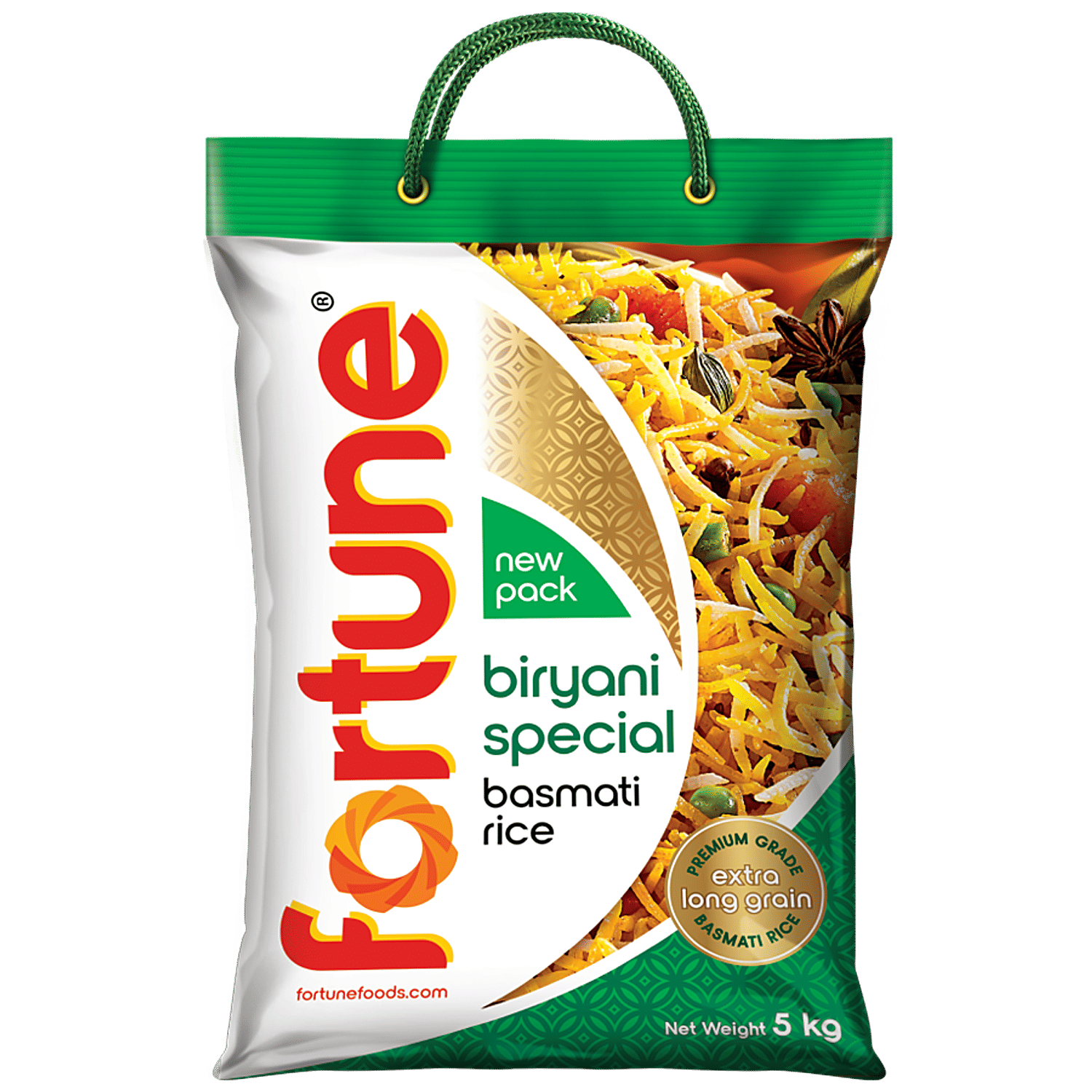 Fortune Basmati Rice/Basmati Akki - Biryani Special, 5 Kg Pouch view 2