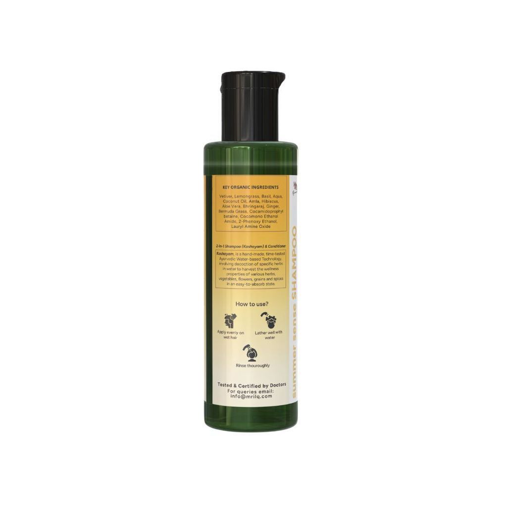 MrilQ Summer Sense | Mild Conditioning Shampoo | Daily Use | Post Workout Usage | Sulphate, Paraben & SLS Free view 2