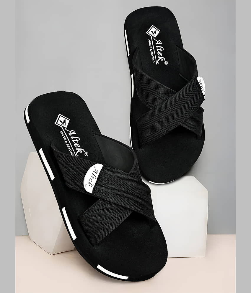 Chappal Wala Black Men's Thong Flip Flop view 2