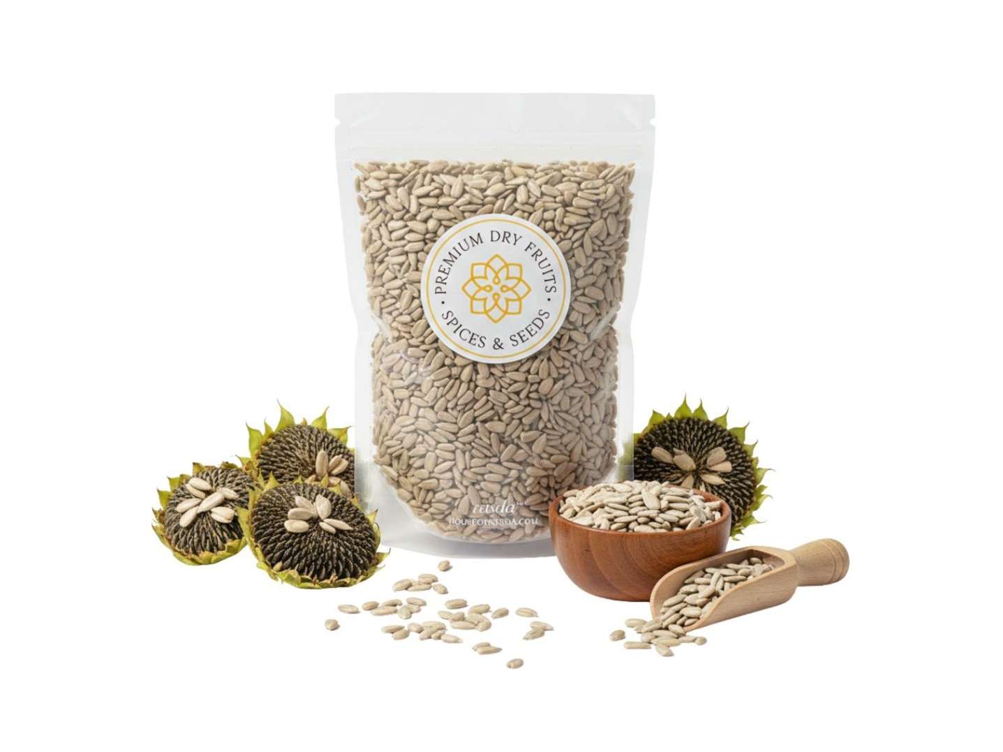 Rasda Sunflower Seeds (Surajmukhi Beej) Without Shell, Roasted & Salted - 100 Gram