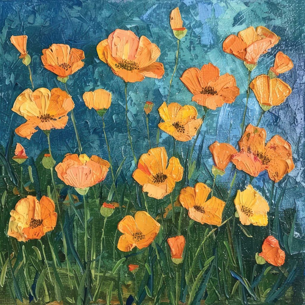 WHISPERS OF MEADOW 24in X 24in WITH BLACK FRAME view 2