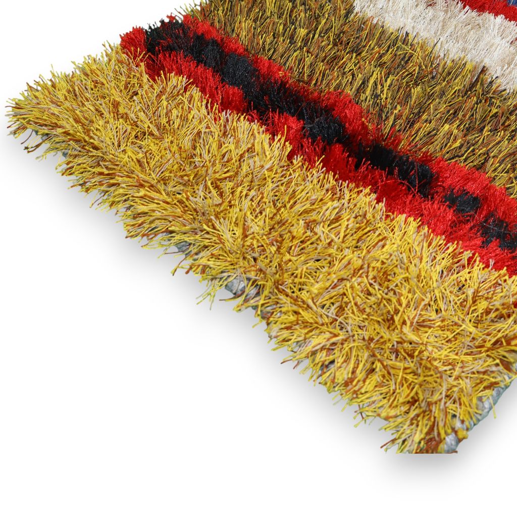 ELURU Premium Multi-Color Shaggy Floor Mat | Soft Fluffy Anti-Skid Carpet Rug for Living Room & Bedroom view 2
