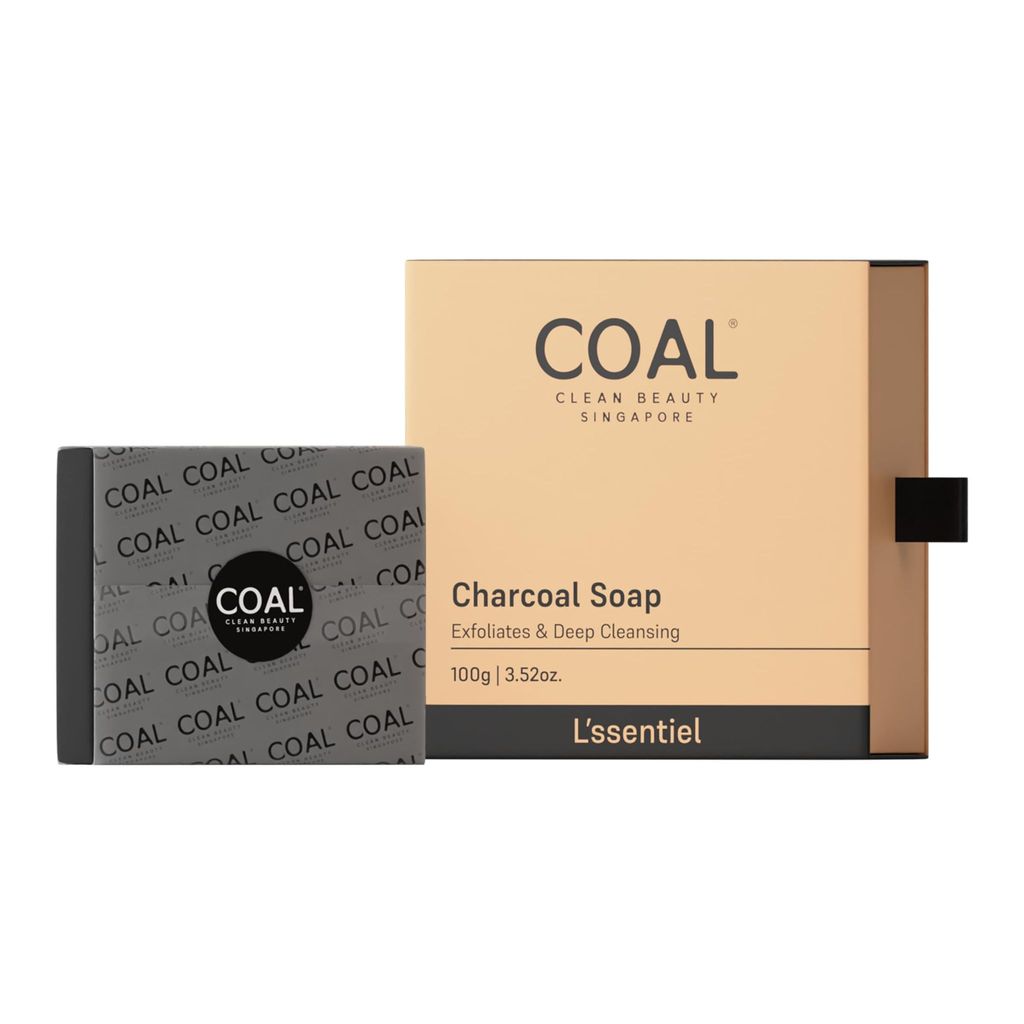 COAL Clean Beauty Charcoal Soap | Exfoliates & Deep Cleansing | Men & Women | All Skin Types | 100g view 2