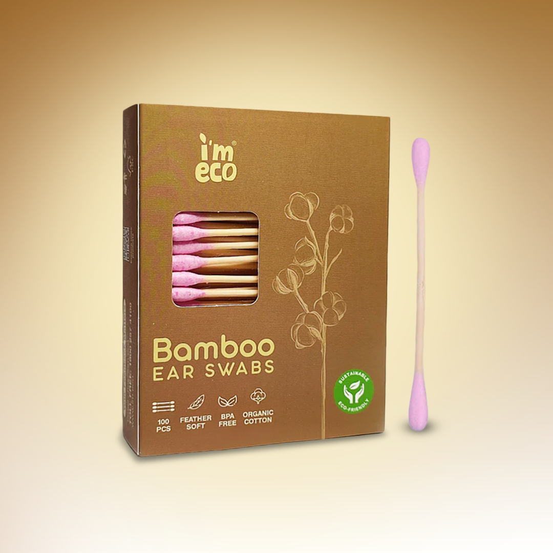 Bamboo Cotton Ear Swabs – Biodegradable, Soft & Plastic-Free view 2