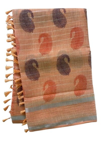 Linen Cotton Saree