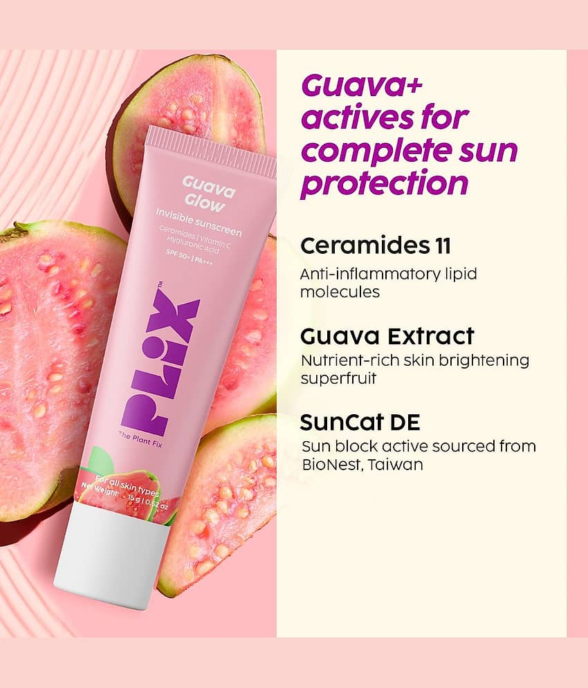 PLIX THE PLANT FIX Guava Glow Invisible Sunscreen- 15 g view 2