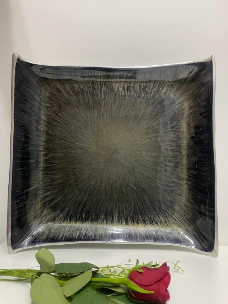 Olive Radiance Aluminium Metal Rust-Free Tray view 2