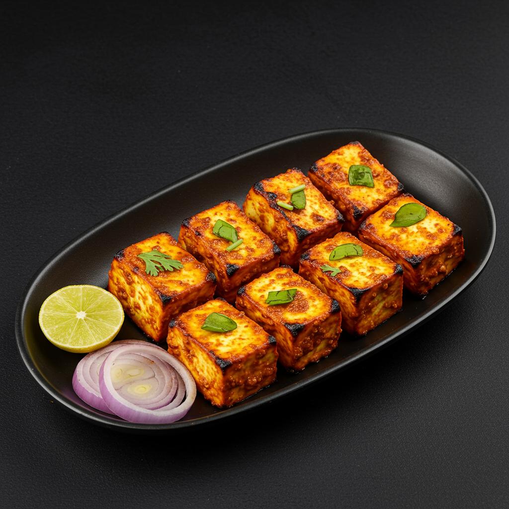 Paneer Tikka Tandoori Burger