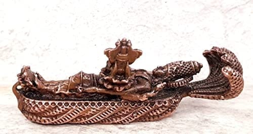 Searchers Paradise - Copper Idols Ranganadha Swamy,1.3 inches, Copper Handmade 100 Grams, Patina Antique Finish, Pack of 1 Piece view 2