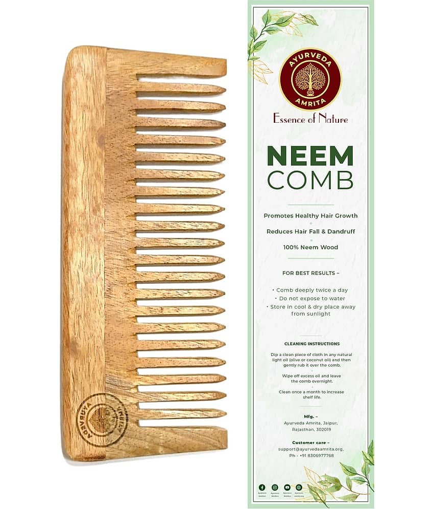 Ayurveda Amrita - Wide Tooth Comb For All Hair Types ( Pack of 1 ) view 2