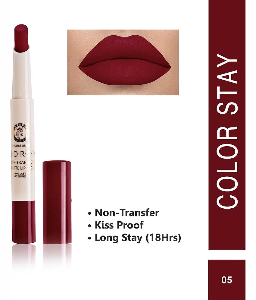 Colors Queen Waterproof & NonTransfer Lipstick Maroon 2.1 g view 2