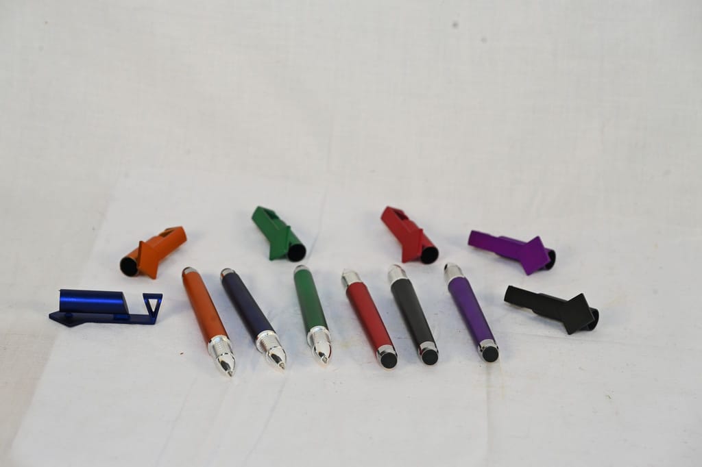 Assorted Color Stylus Pens with Phone Holder view 2