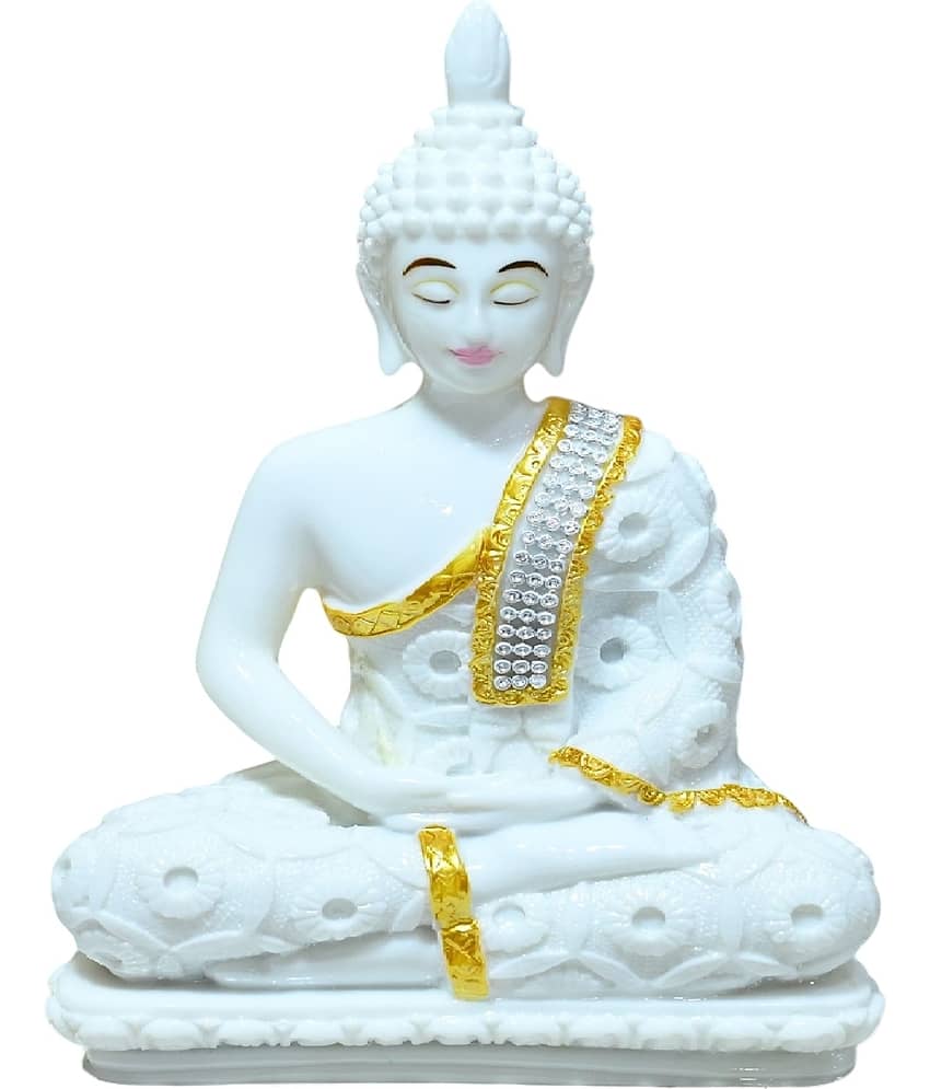 Sigaram Marble Buddha Idol ( 23 cm )