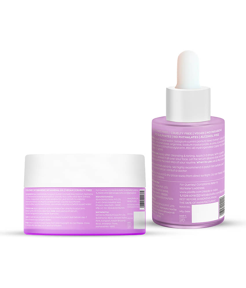 Plix 10% Niacinamide Jamun Face Serum & 2% Niacinamide Jamun Moisturizer(2 Items in the set) view 2