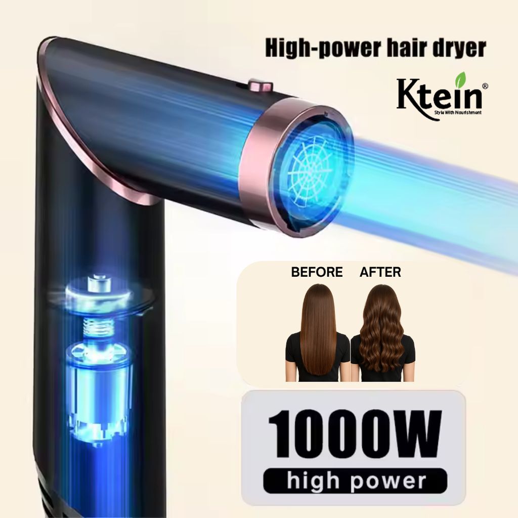 Ktein 6-in-1 Hot Air Hair Styler for Women | 1000W Hair Dryer, Curler, Straightener, Volumizer & Diffuser | Auto-Airflow Curling Barrel | Styling Tool for All Hair Types view 2