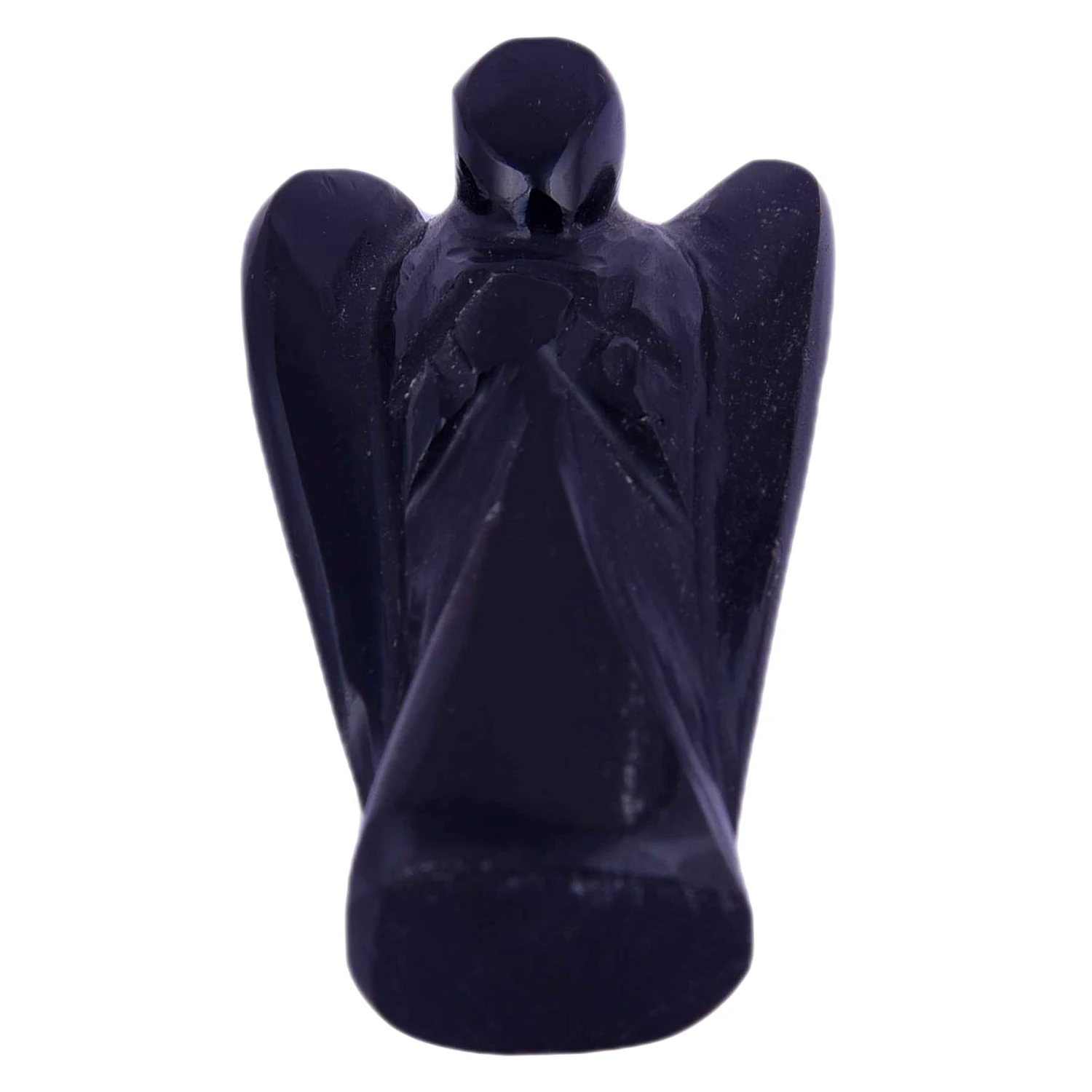 Black Obsidian Angel Angel for Chakra Healing, Crystal Healing, Reiki Healing, Meditation & Chakra Balancing for Unisex(KI_55) by Krishna Impex view 2
