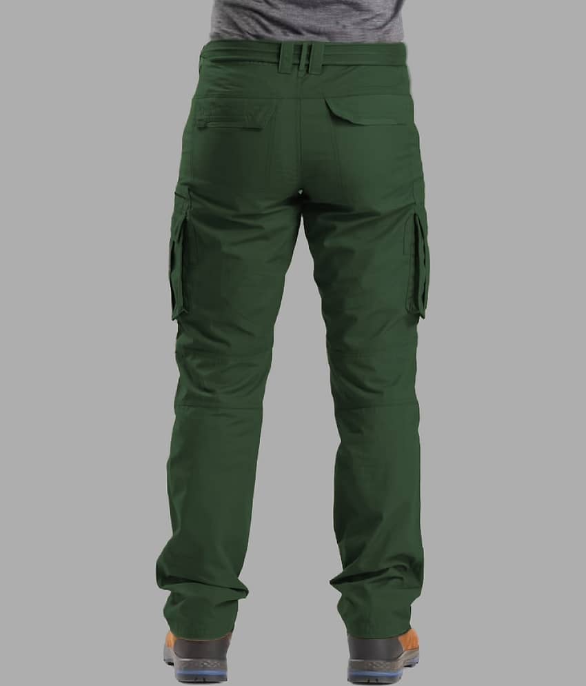 Reoutlook Regular Flat Men's Cargos - Black ( Pack of 1 ) view 2