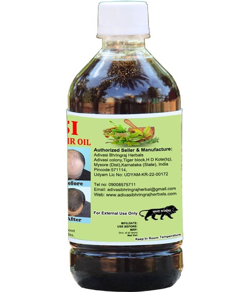ADIVASI BHRINGRAJ HERBALS - Hair Growth Coconut Oil 500 ml ( Pack of 1 ) view 2