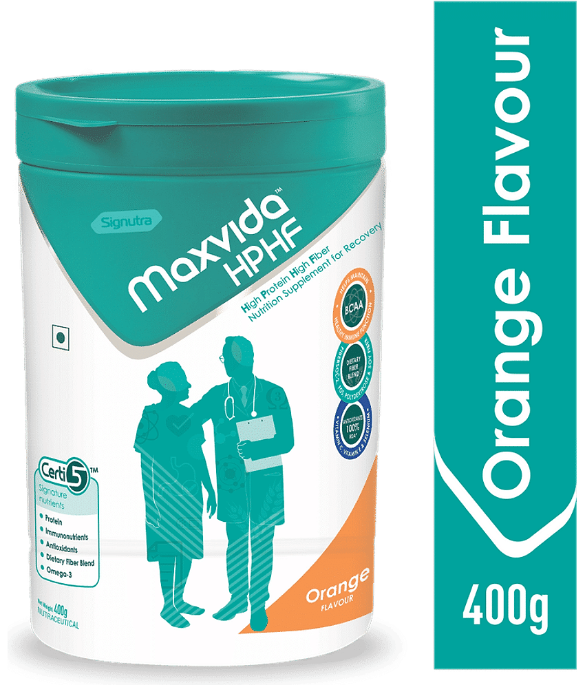 MAXVIDA High Protein High Fiber Supplement for Recovery Nutrition Drink for Adult 400 gm view 2