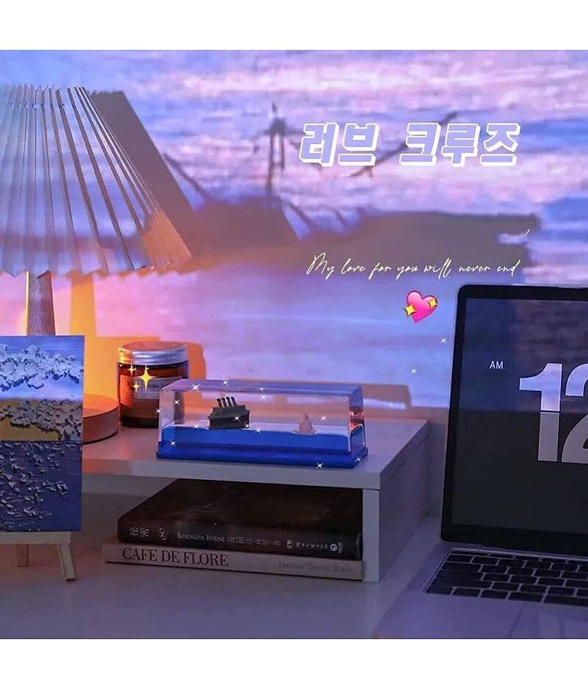 Moving Titanic Liquid Wave Cruise Ship for Desktop, Living Room, Office, Satisfying, Mind Calming, Smooth Movement view 2