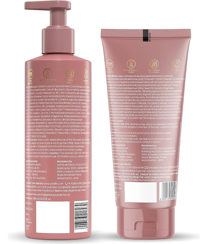 The Plant Fix Plix Flaxseed Ultrasmooth Advanced Shampoo & Conditioner Combo (2 Items in the set) view 2
