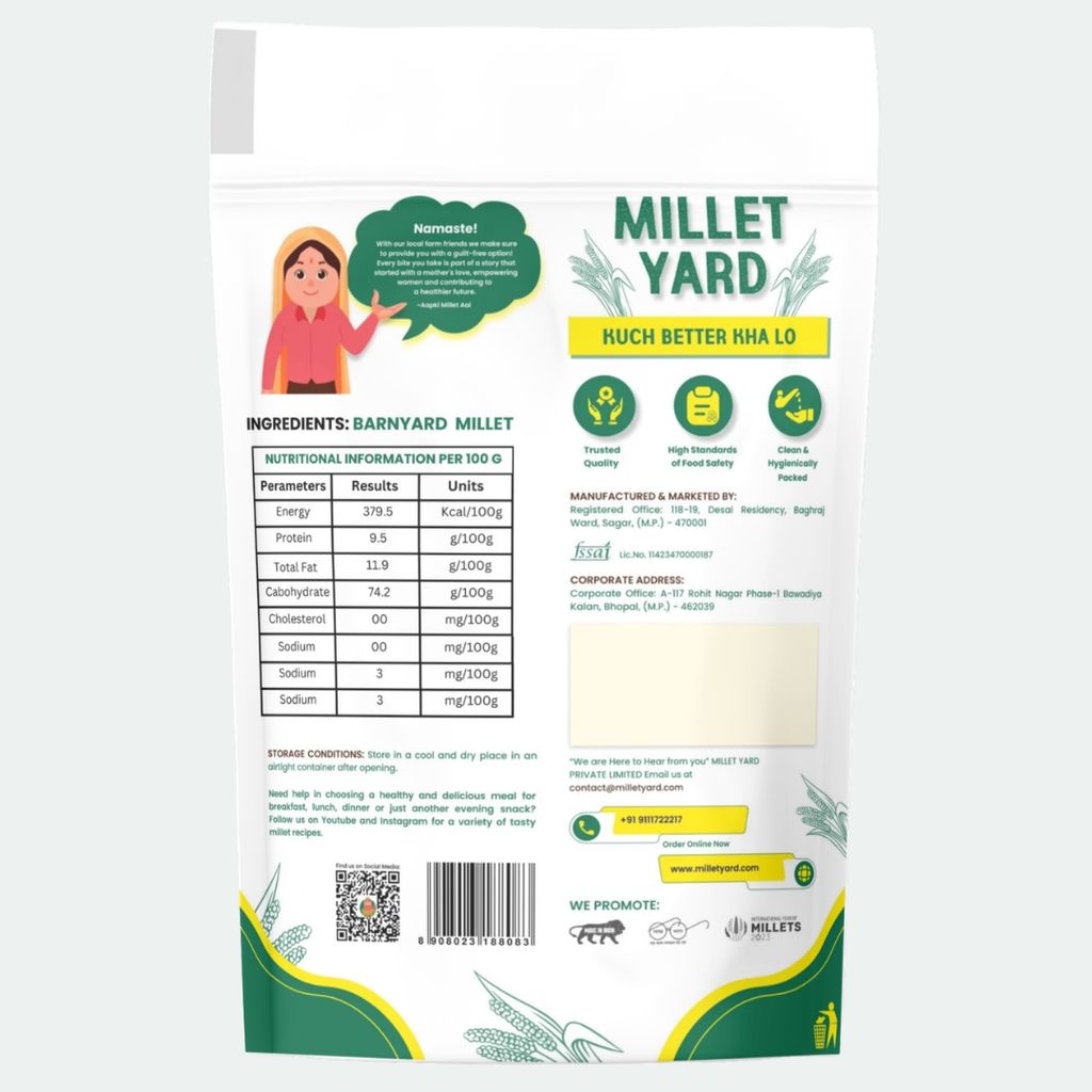 Millet Yard Barnyard Millet shreeanna 500 gram view 2