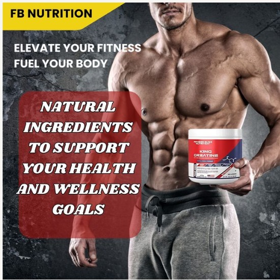 Fitness Buzz Nutrition I Prime Series I King Creatine I 100% Pure Micronized Creatine Monohydrate I Better | Faster | Stronger I 3000Mg Creatine I Energy Boost I Athletic Performance I Recovery Boost I Nutraceutical I Veg I 250 GM view 2