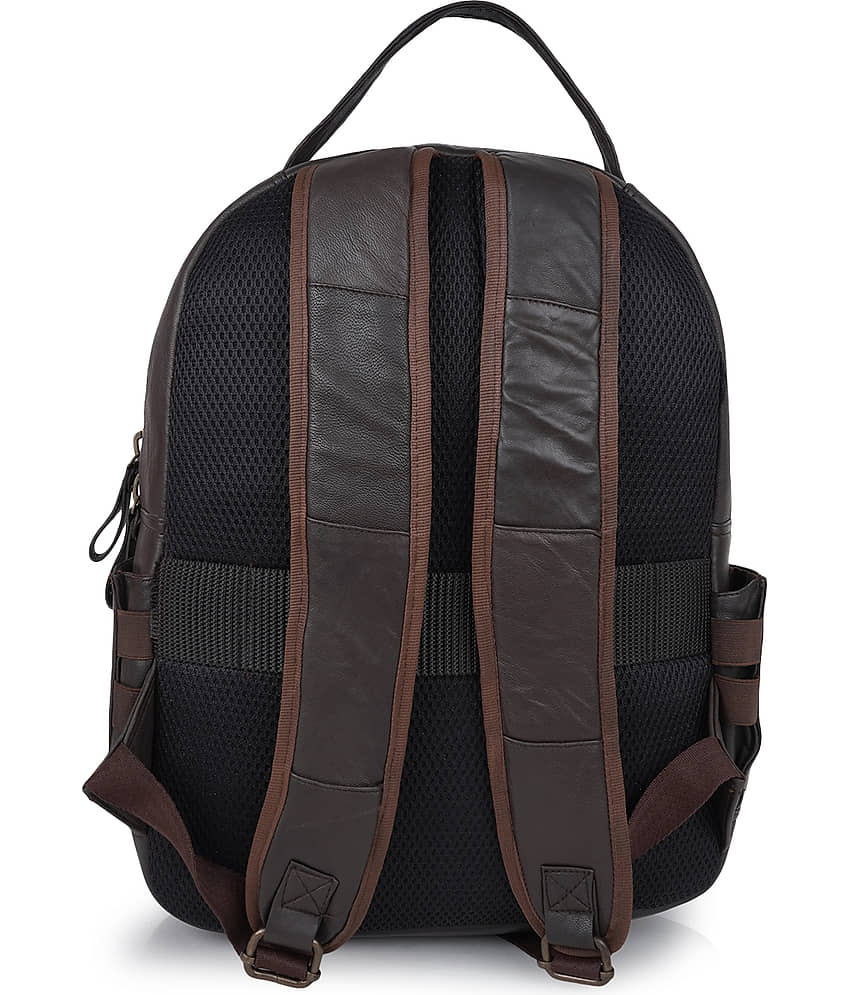 CIMONI Backpack Pure Leather Set of 1 ( Brown ) view 2