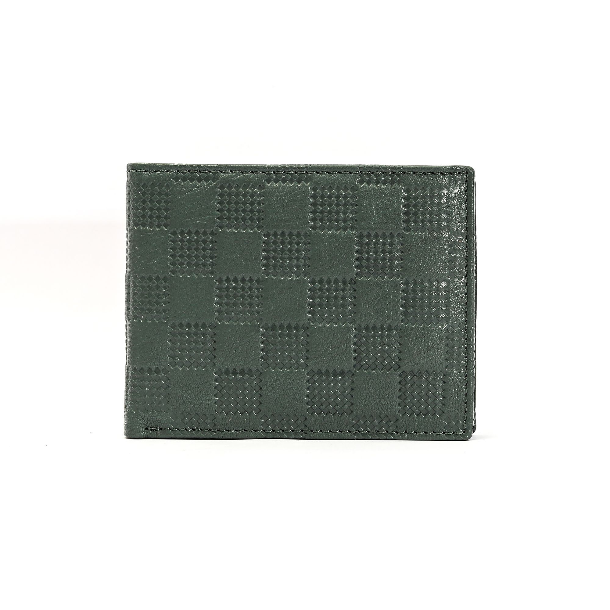 Vital King Men Trendy, Evening/Party Green Genuine Leather RFID Wallet (11 Card Slots) view 2