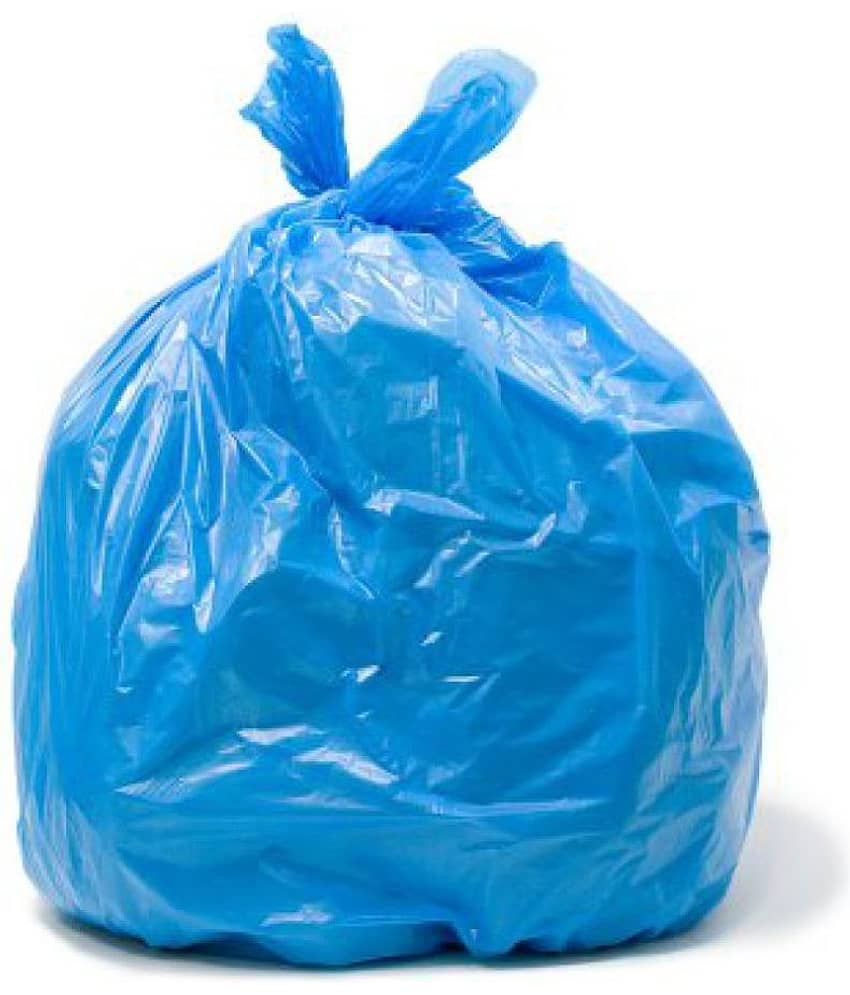 C-I - 4 Packs Medium Disposable Garbage Bags for Wet and Dry Waste (60 Pcs Blue and 60 pcs Green) -2 Packs Each view 2