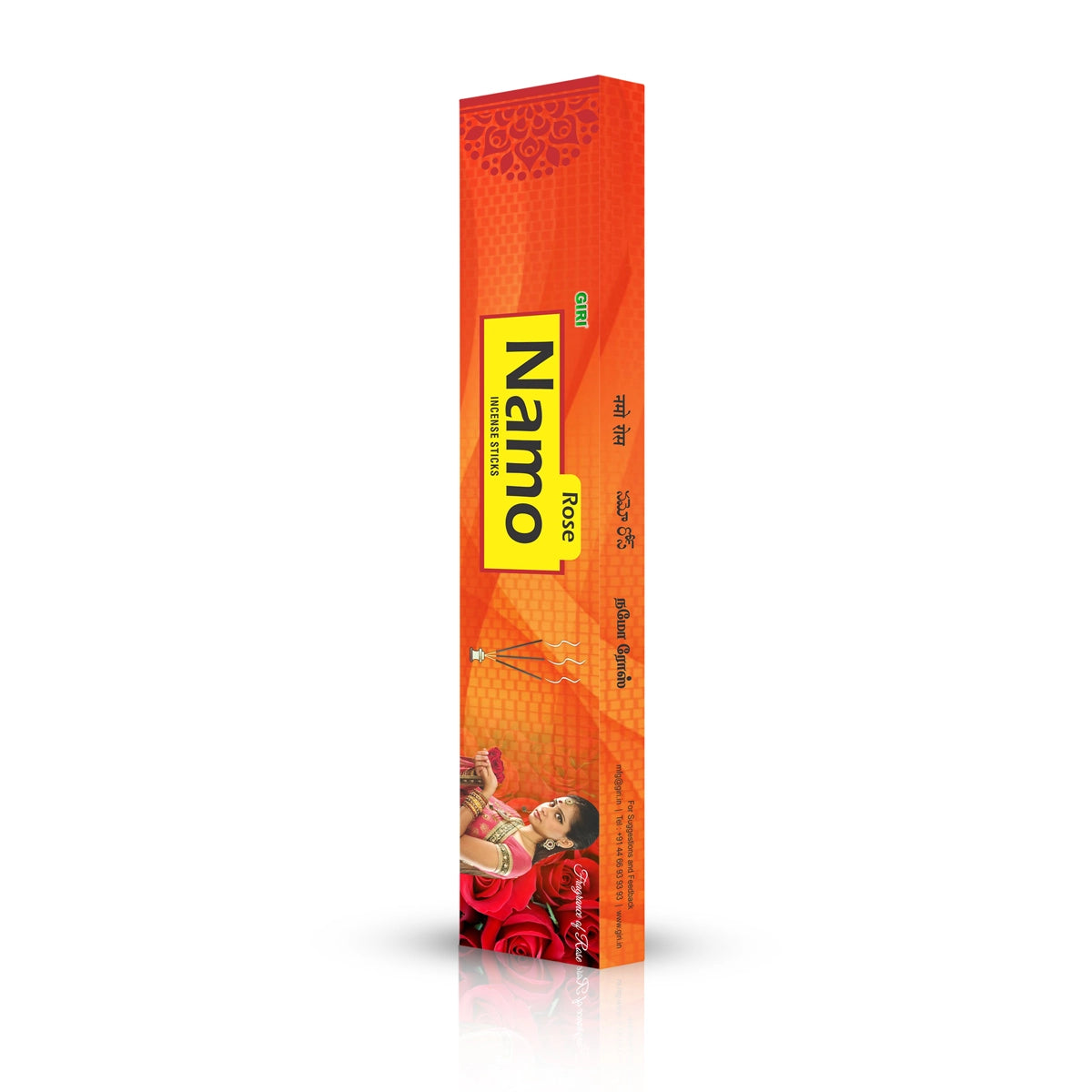 Giri Namo Rose Incense Sticks | Agarbatti | Agarbathi for Pooja 50 sticks view 2