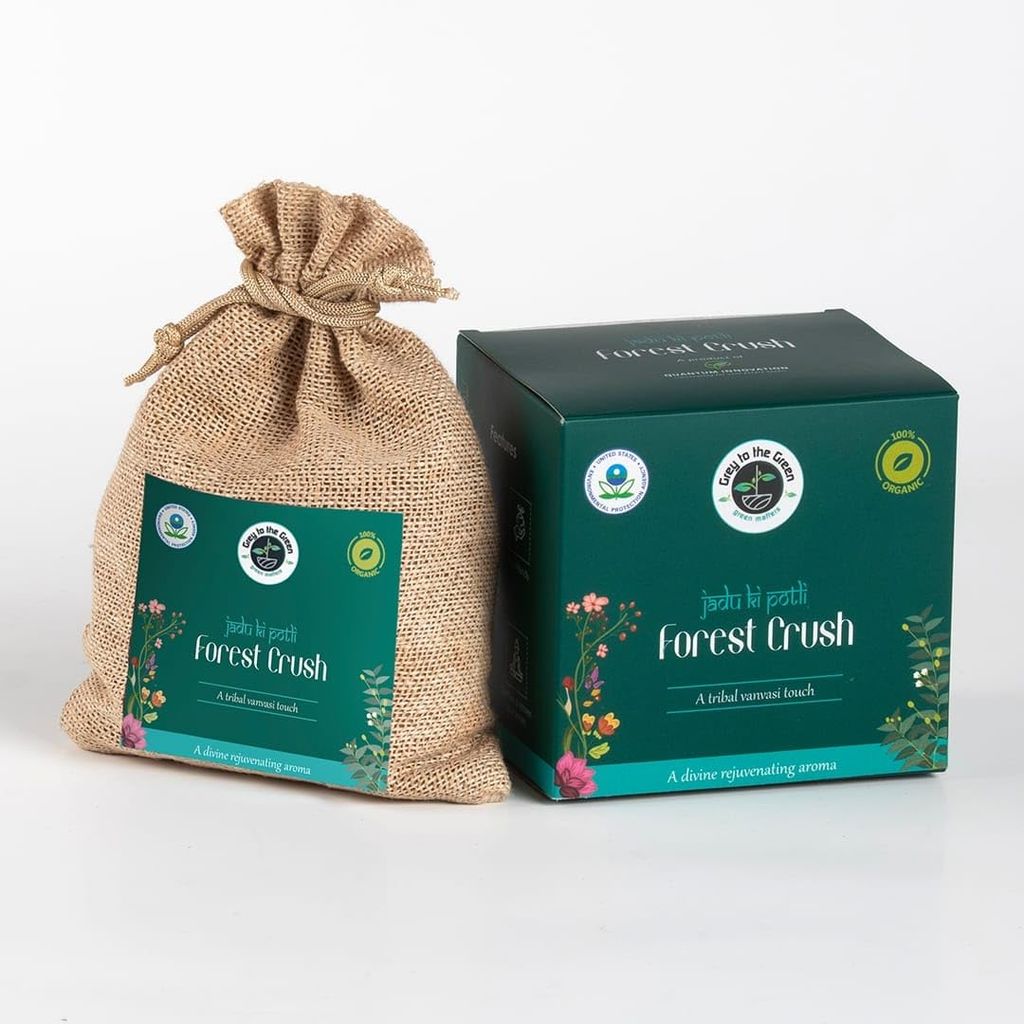 Forest Crush - Wild Flowers with rich heritage aroma, Organic, Car Freshner | 60 Days Freshness | For Home, Kitchen,Office, washroom | Tribal Western Ghats | Luxury | US-EPA registered | 30 Grams view 2