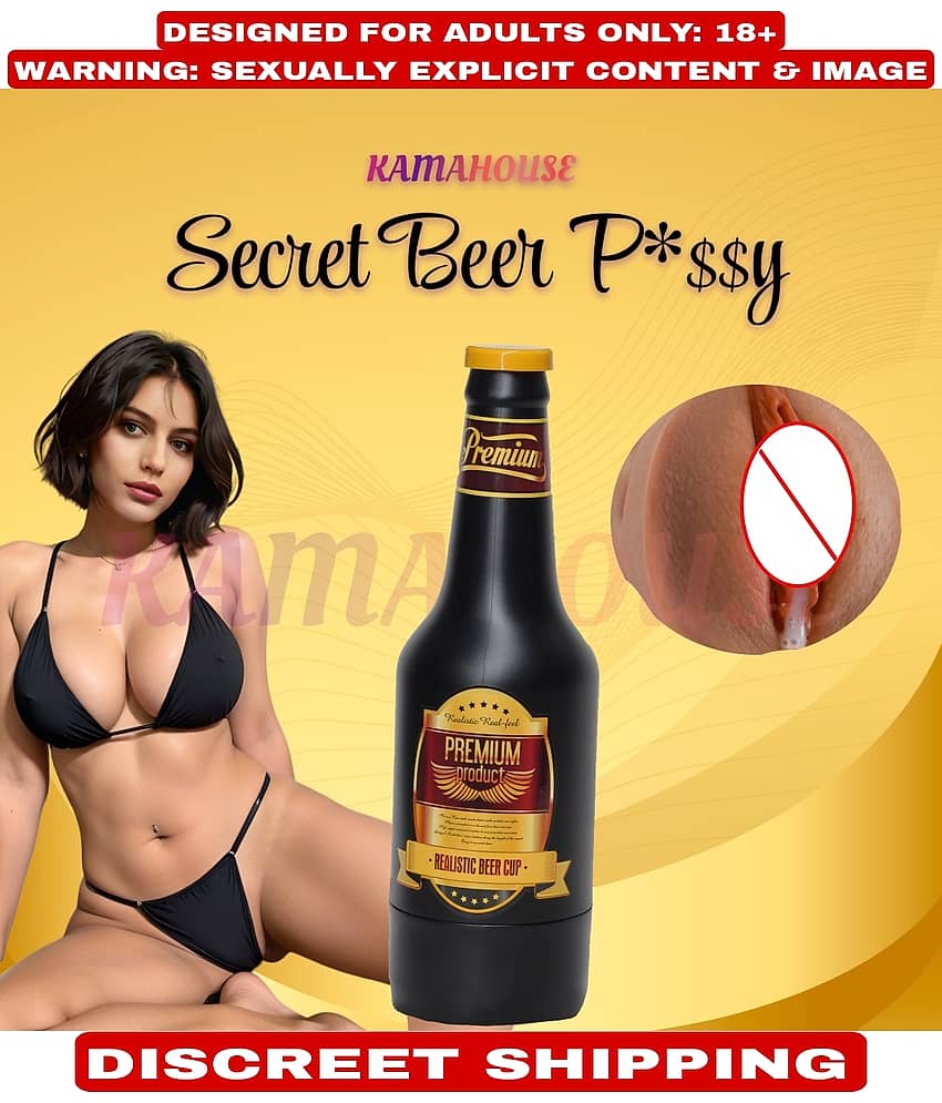 KAMAHOUSE PREMIUM QUALITY BE-ER BOTTLE SHAPE VAGINA PUSSY MASTURBATOR CUP FOR MEN view 2