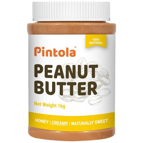 Pintola All Natural Honey Peanut Butter - Creamy, 1 kg