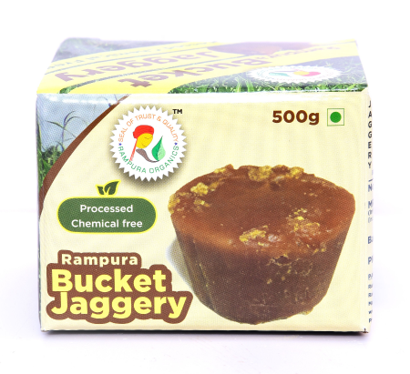 Rampura Chemical Free Jaggery - Bucket - 500 g view 2