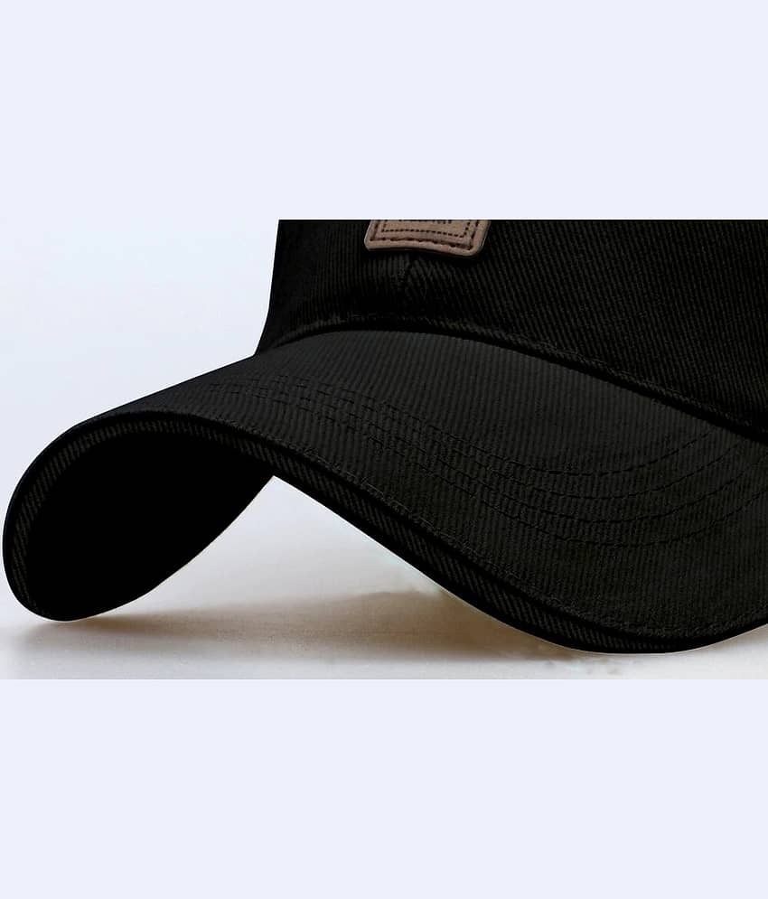 Bolax Pack of 1 Cotton Men's Cap ( Black ) view 2